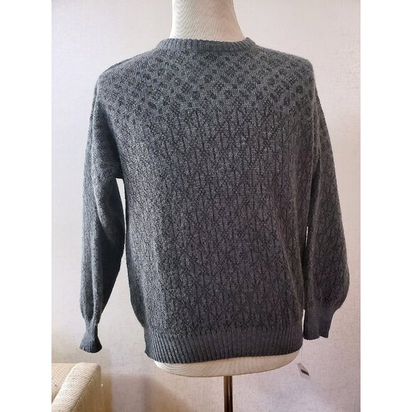 VINTAGE MAGNUM KNIT  GREY SWEATER 1990  MADE IN ITALY SIZE M #101 - Picture 1 of 6